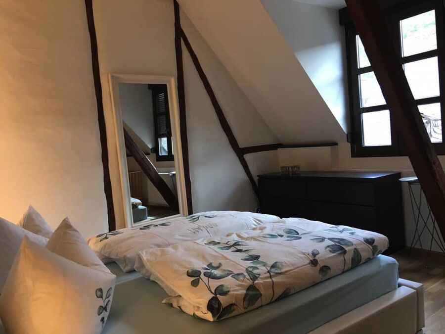Ferienhaus Alte Scheune Pommern Mosel - Schlafzimmer