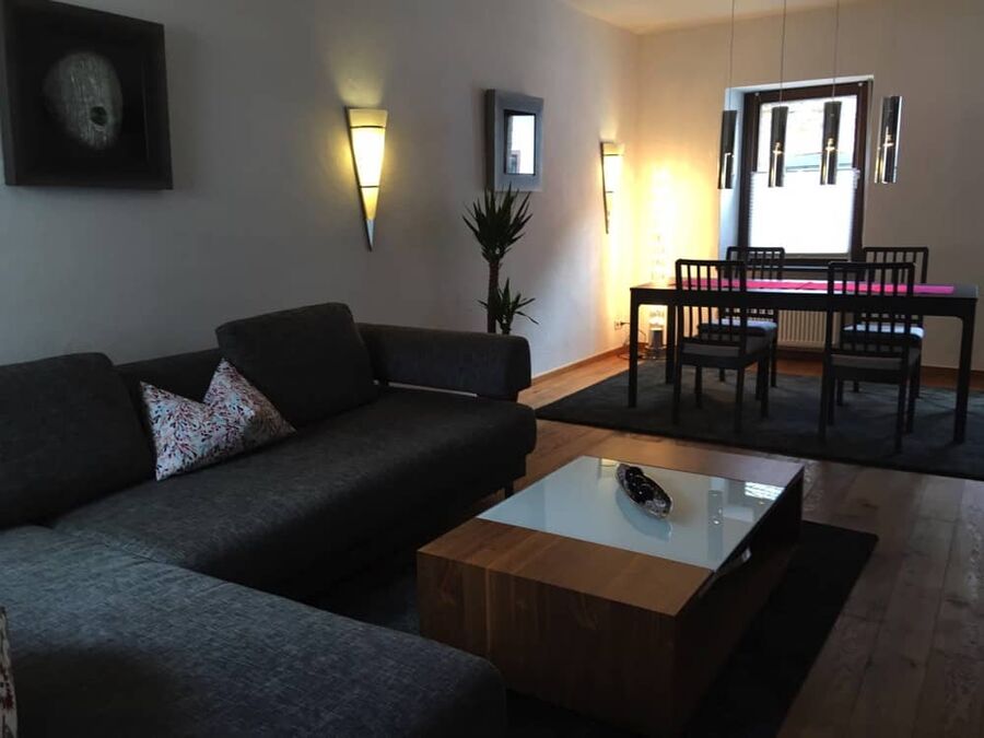 Ferienhaus Alte Scheune Pommern Mosel - Wohn- und Esszimmer